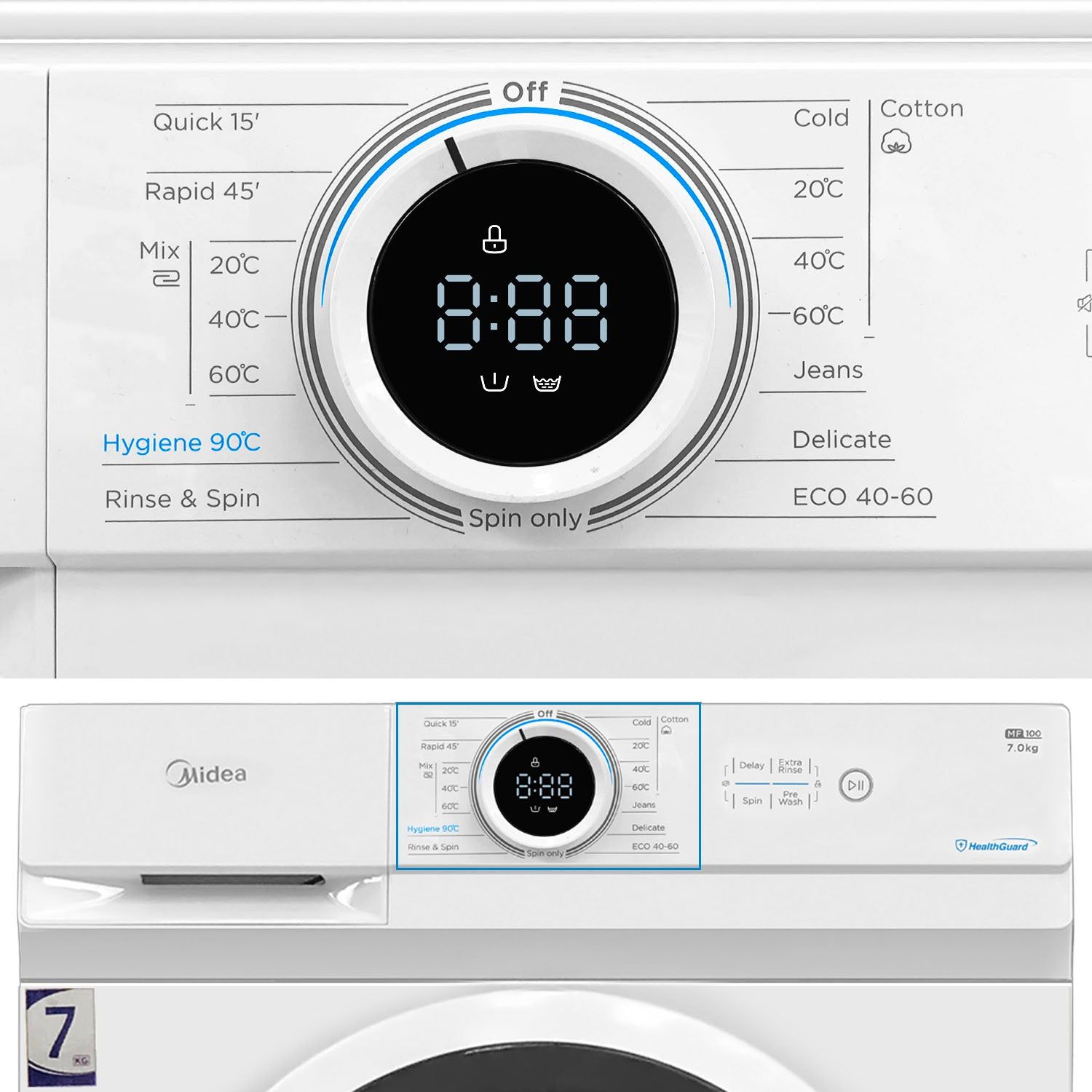 MIDEA WASHING MACHINE FRONT LOAD7KG _5
