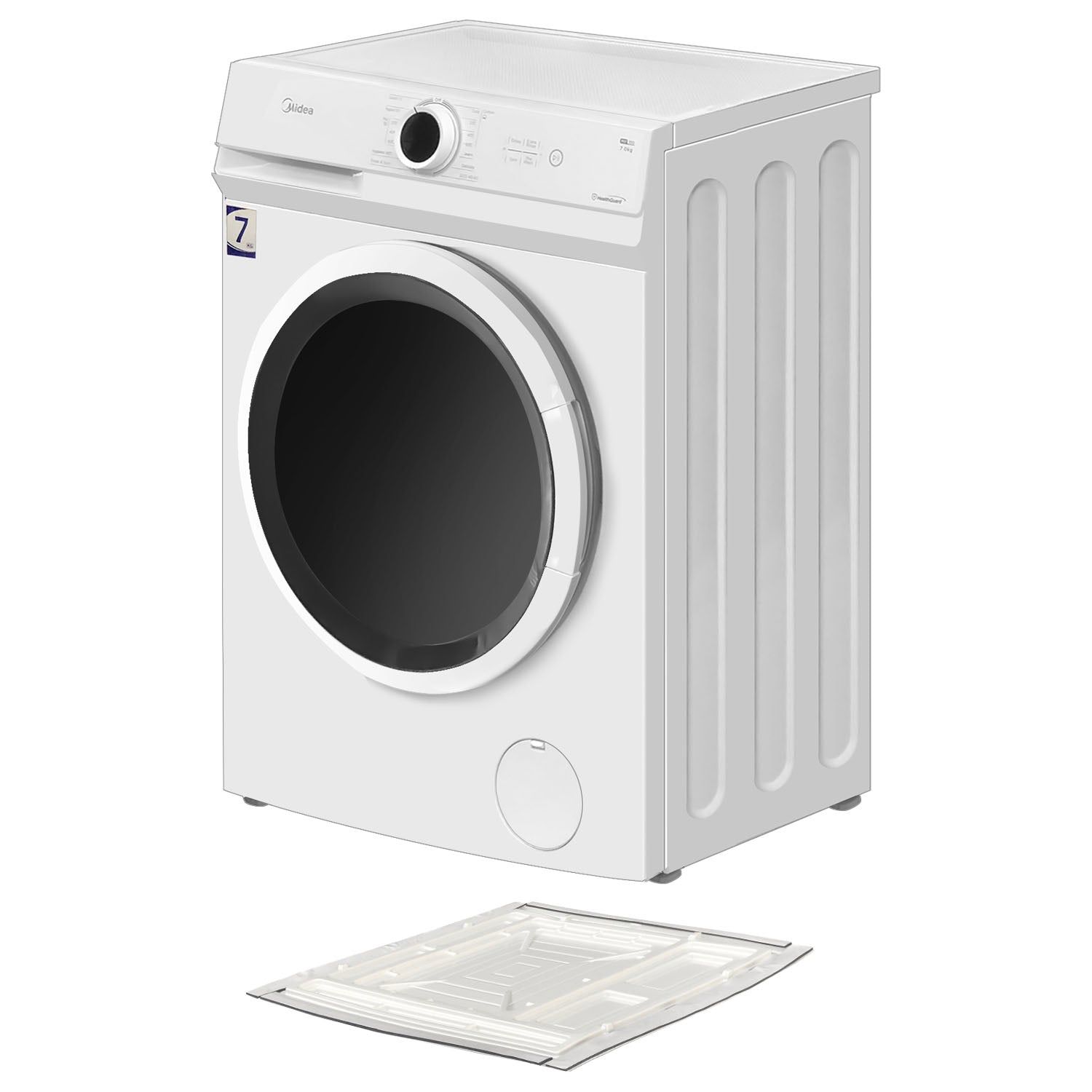 MIDEA WASHING MACHINE FRONT LOAD7KG _7