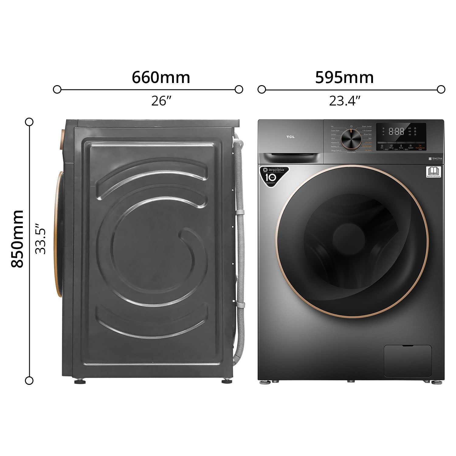 TCL WASHER & DRYER INVERTER 10KG _7
