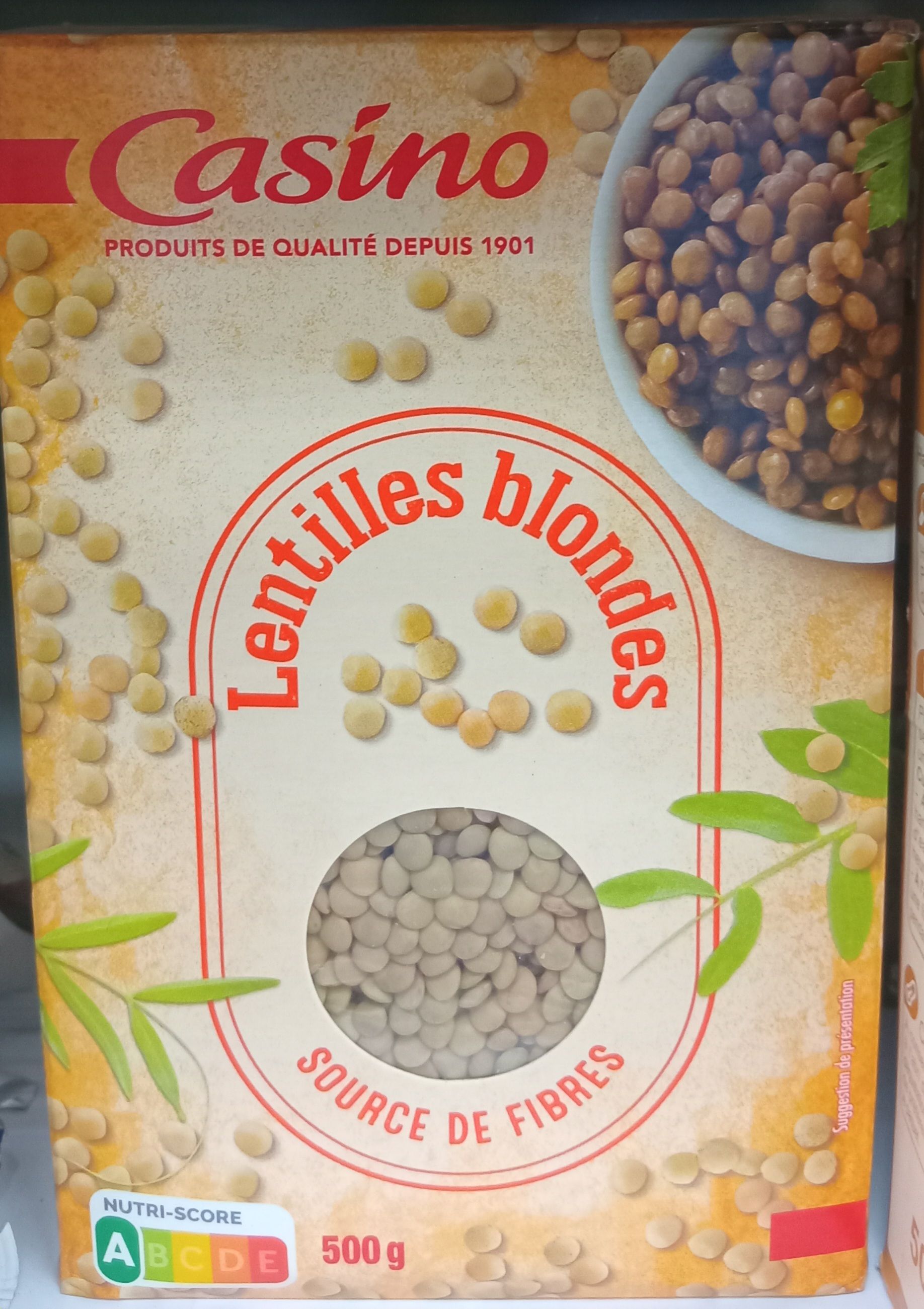 Casino Lentilles Blondes 500gr_0