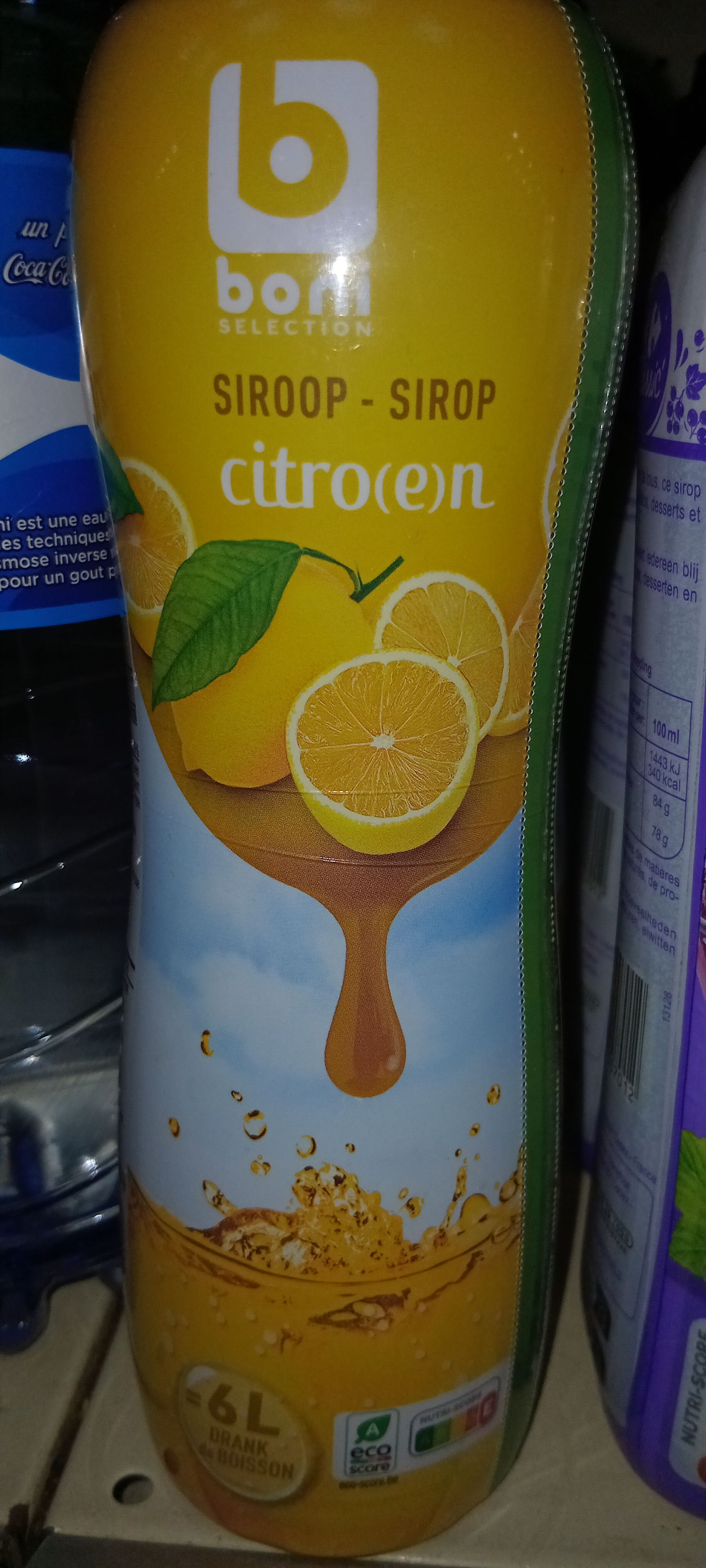 Boni Sélection Sirop Citron 750ml _0