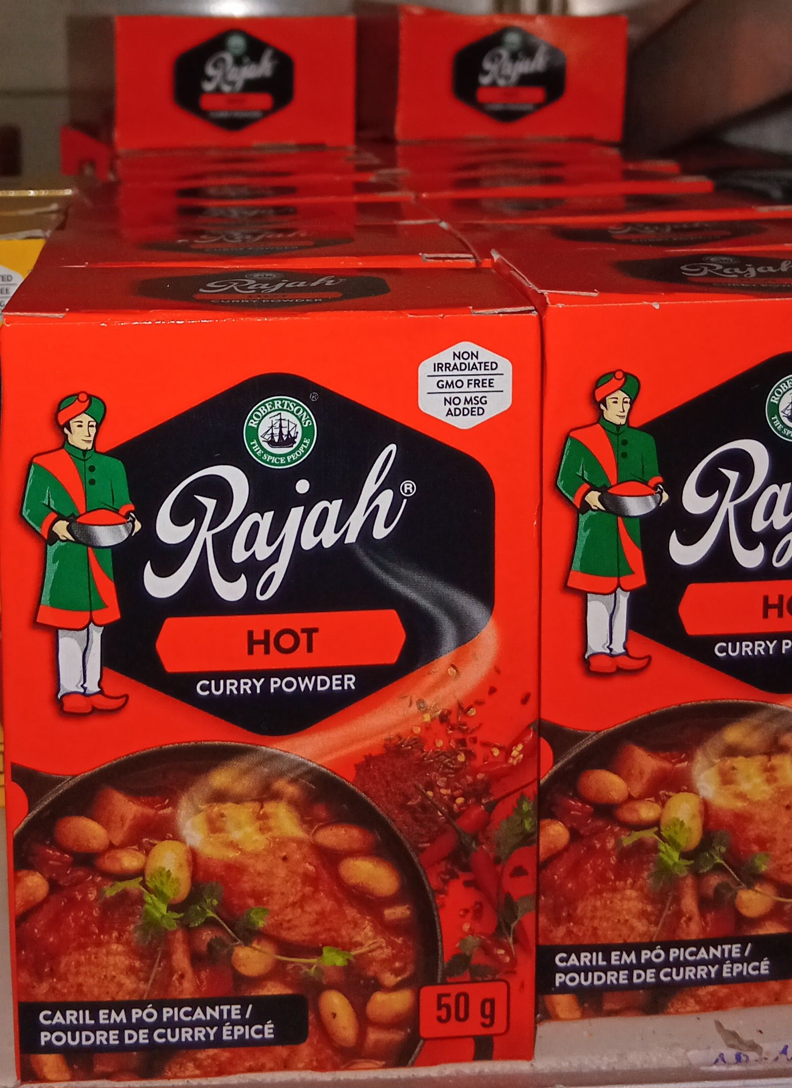 Robertsons Rajah Hot Curry Powder 50gr_0