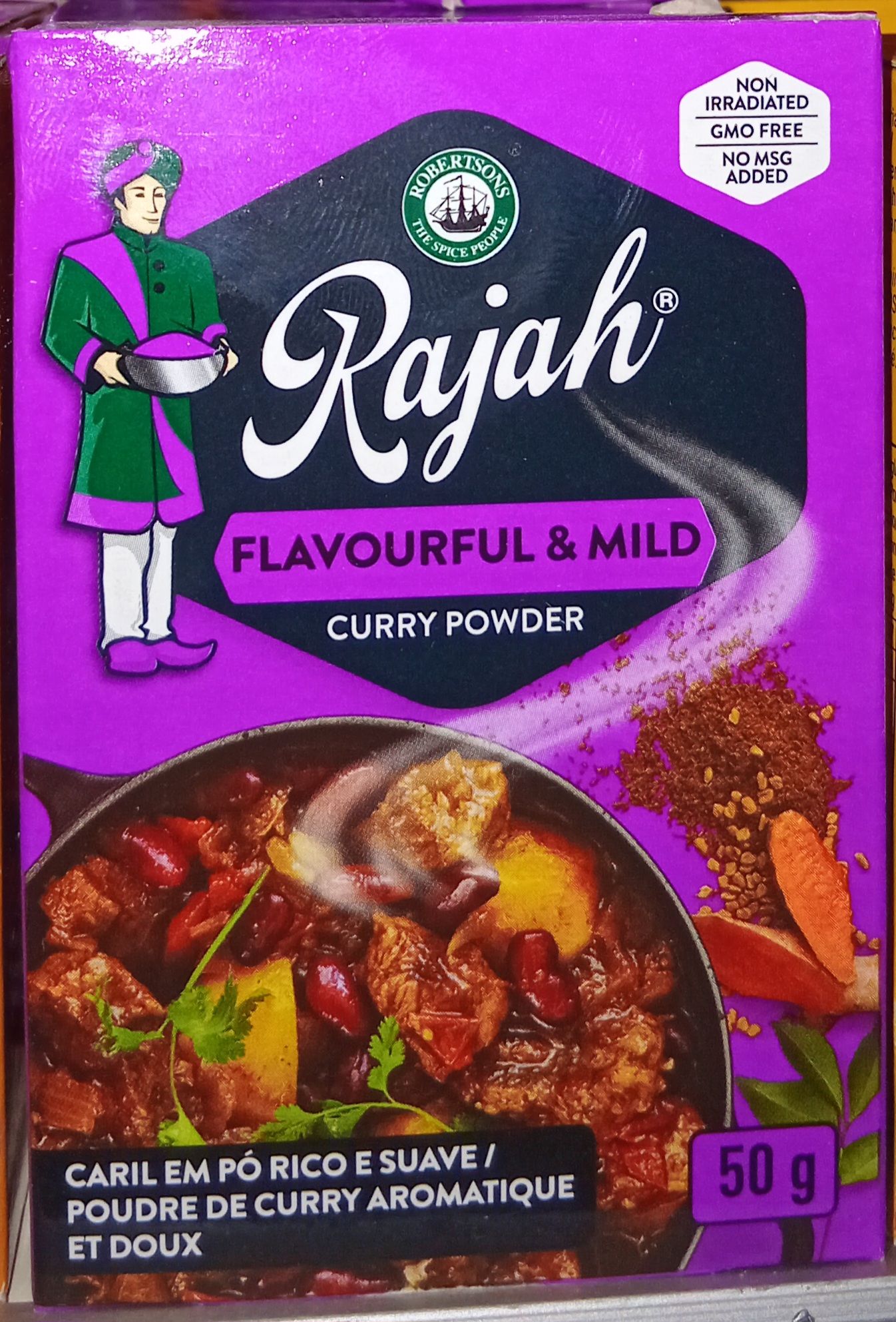 Robertsons Rajah Curry Powder Mild 50gr_0