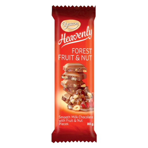 Beacon Heavenly Milk Choc Slab Forest Fruit & Nut (2 x 80G)_0