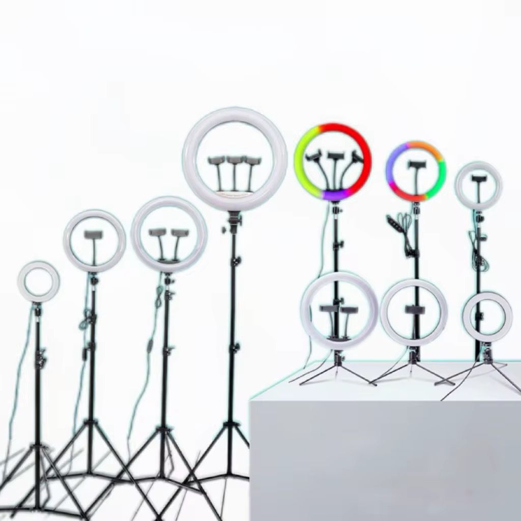 Ring Light Live Stream 10 Inch Selfie Ring Light With 2.1 M Tripod Stand OEM Phone Holder Led Circle Ring _0