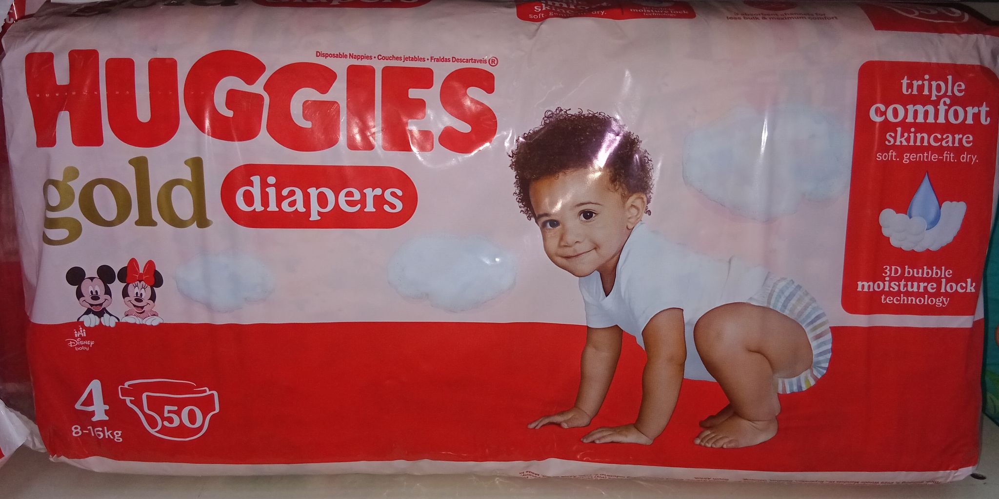 Huggies  Gold Nappies N4 8-14kg 50’S_0