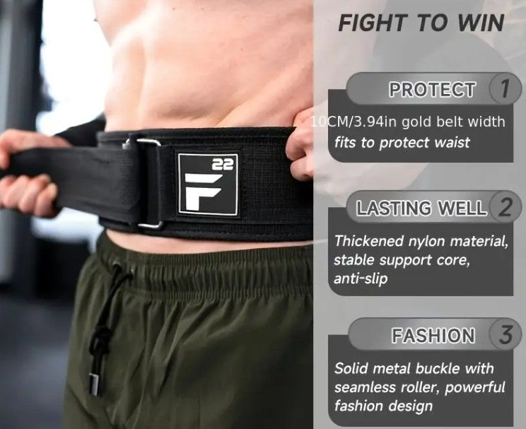 Rejuvist Fitness Weight Lifting Belt - Medium_1