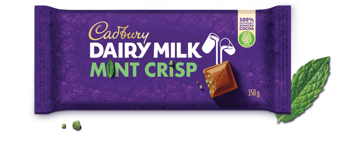 Cadbury Dairy Milk Chocolate Slab Mint Crisp (150G)_0