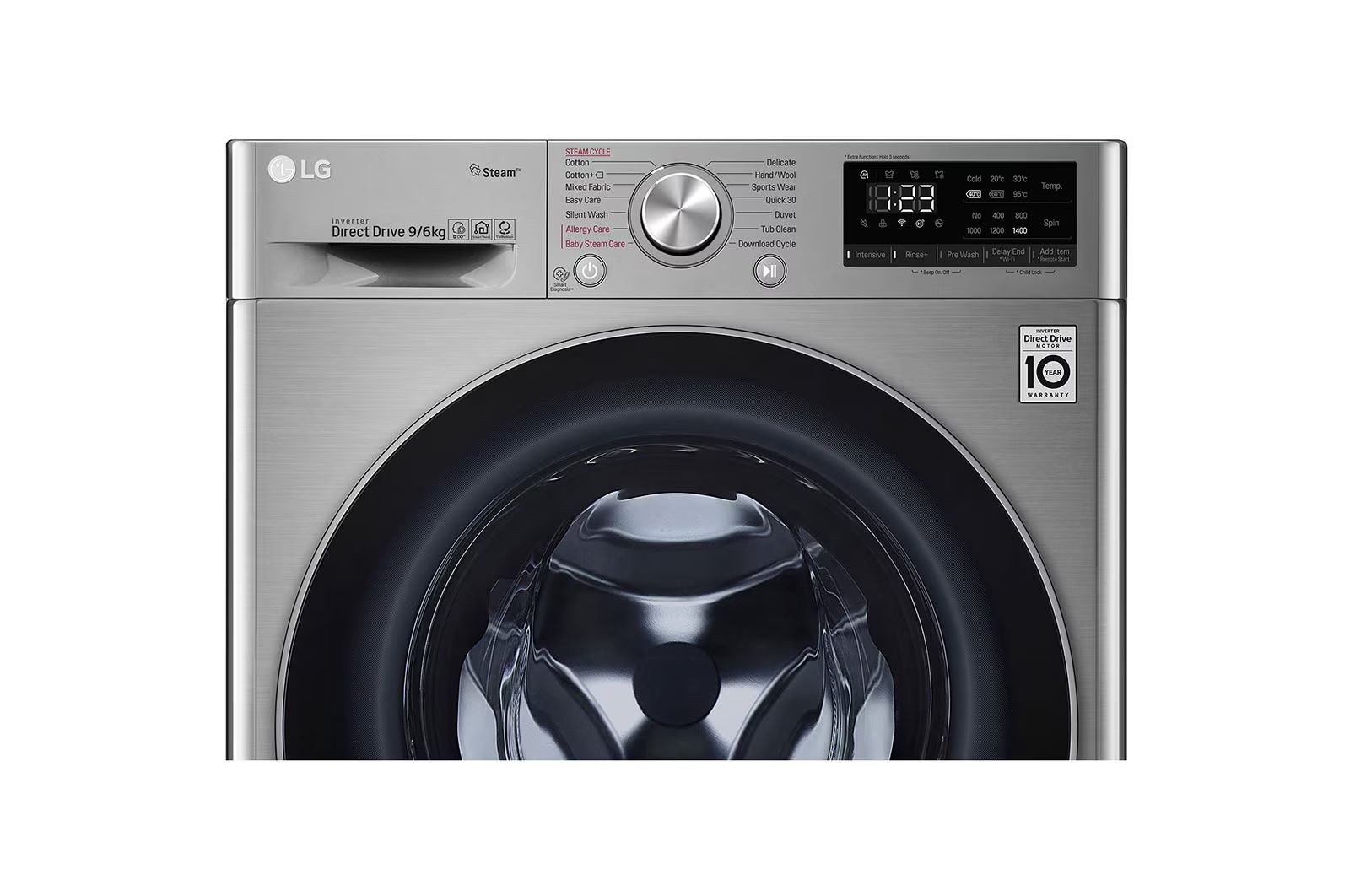 Lave-linge à chargement frontal | 9 / 6 Kg | Capacité plus grande | AI DD | Steam | ThinQ_10