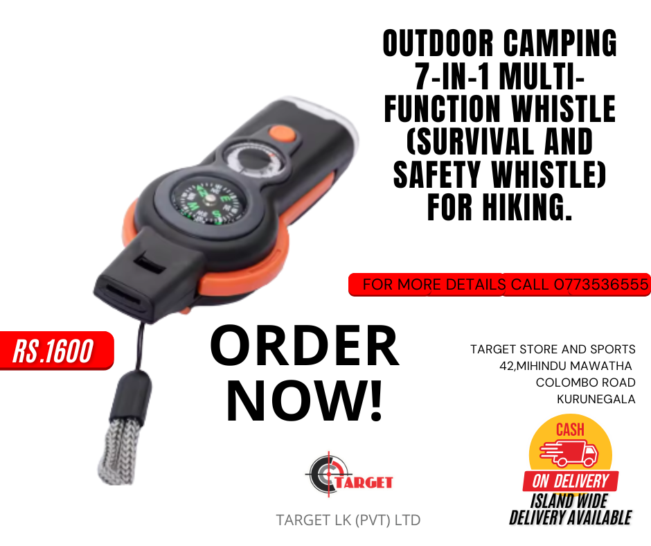 Outdoor Camping 7-In-1 Multi-Function Whistle (Survival and Safety Whistle) For Hiking._2