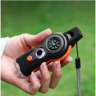 Outdoor Camping 7-In-1 Multi-Function Whistle (Survival and Safety Whistle) For Hiking._1