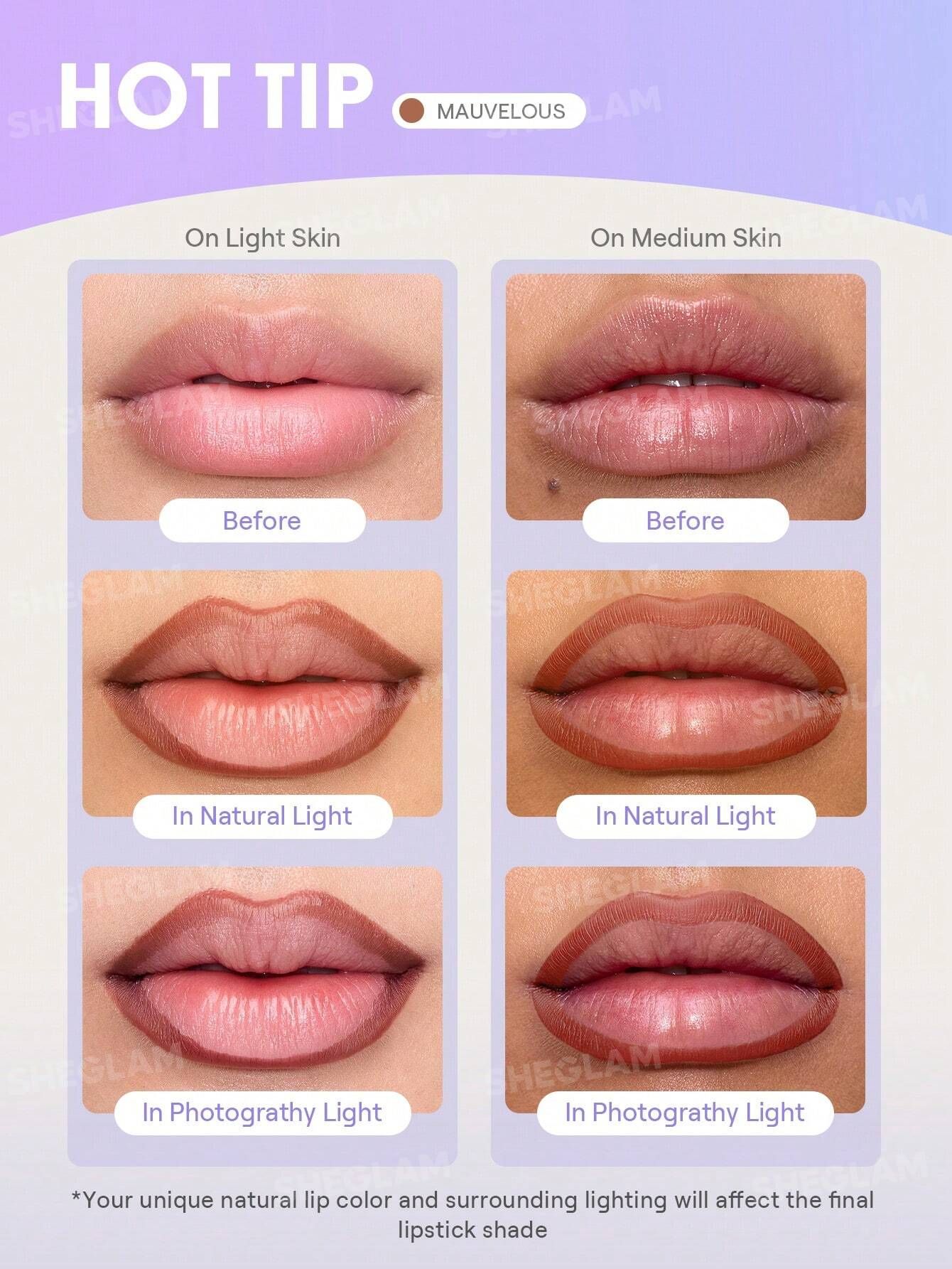 SHEGLAM Fall In Line Peel Off Lip Liner Stain - Mauvelous_8