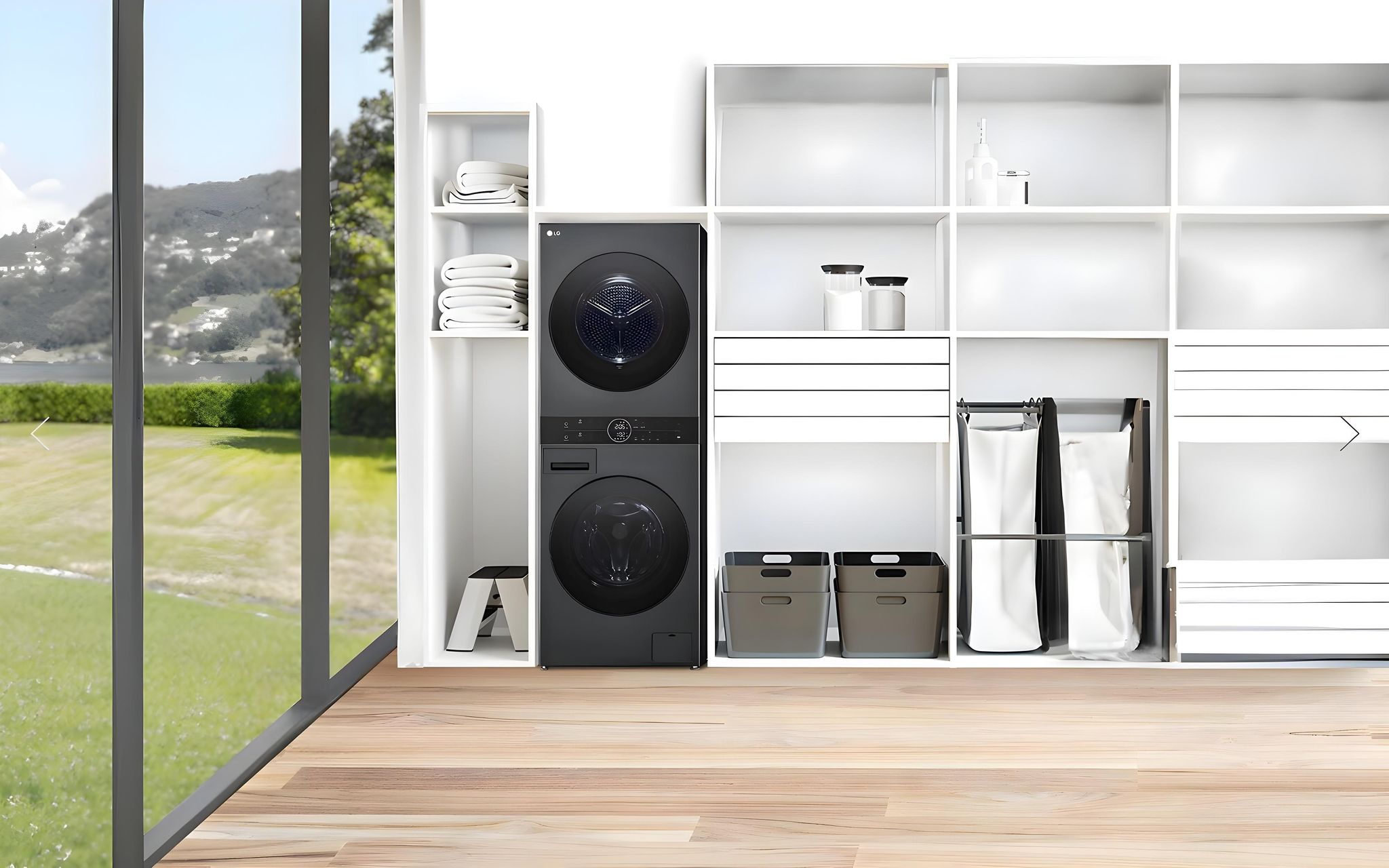  LG WashTower™ 13/10 kg avec Centre Control™ – Couleur Acier Noir_9