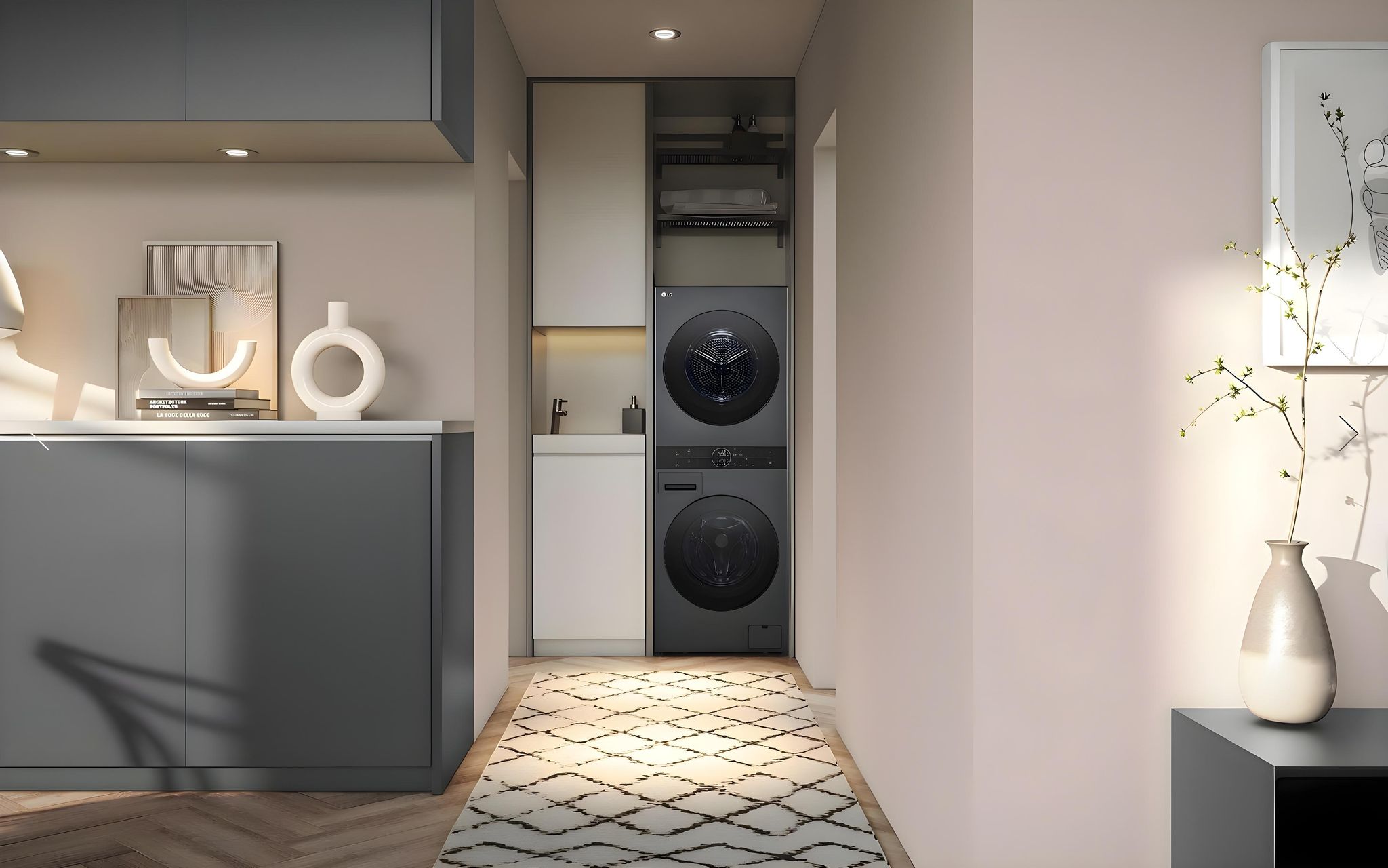  LG WashTower™ 13/10 kg avec Centre Control™ – Couleur Acier Noir_10