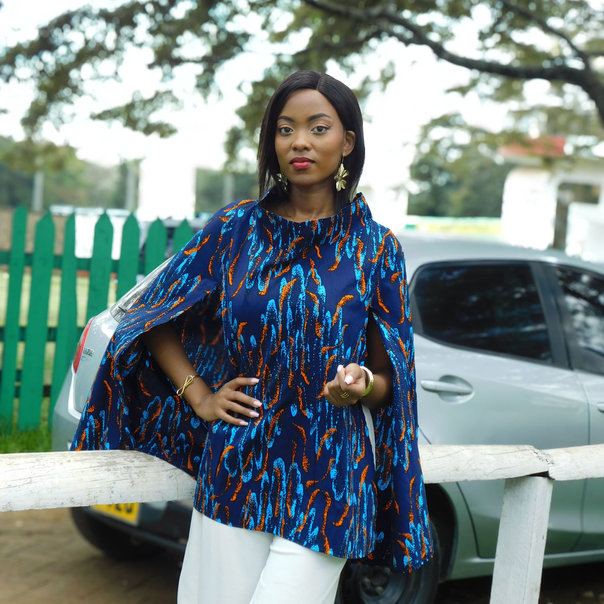 Mwanzo Cape (Lite)  -  Blue / Orange_0
