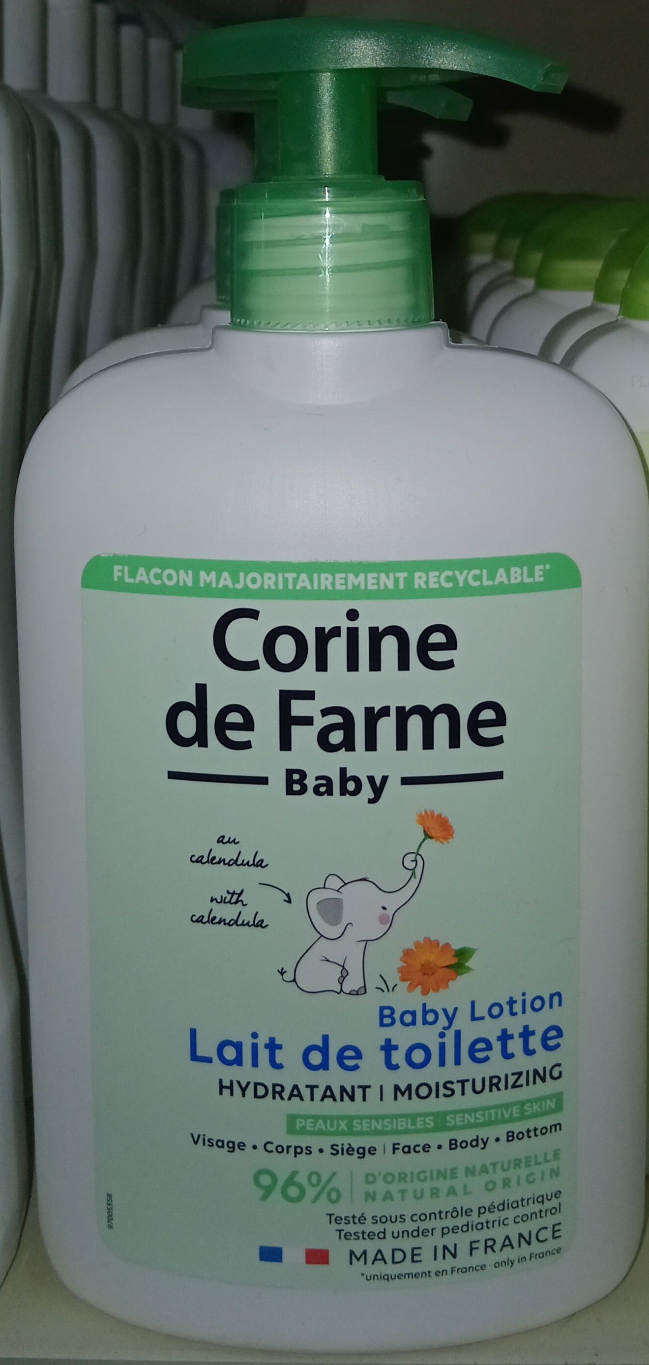 Corine De Farme  Lait De Toilette Peau Sens. 500ml_1