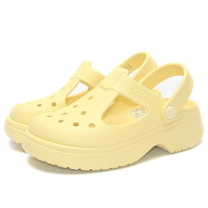 Preorder | Kids Mary Jane Crocs -  Yellow_0