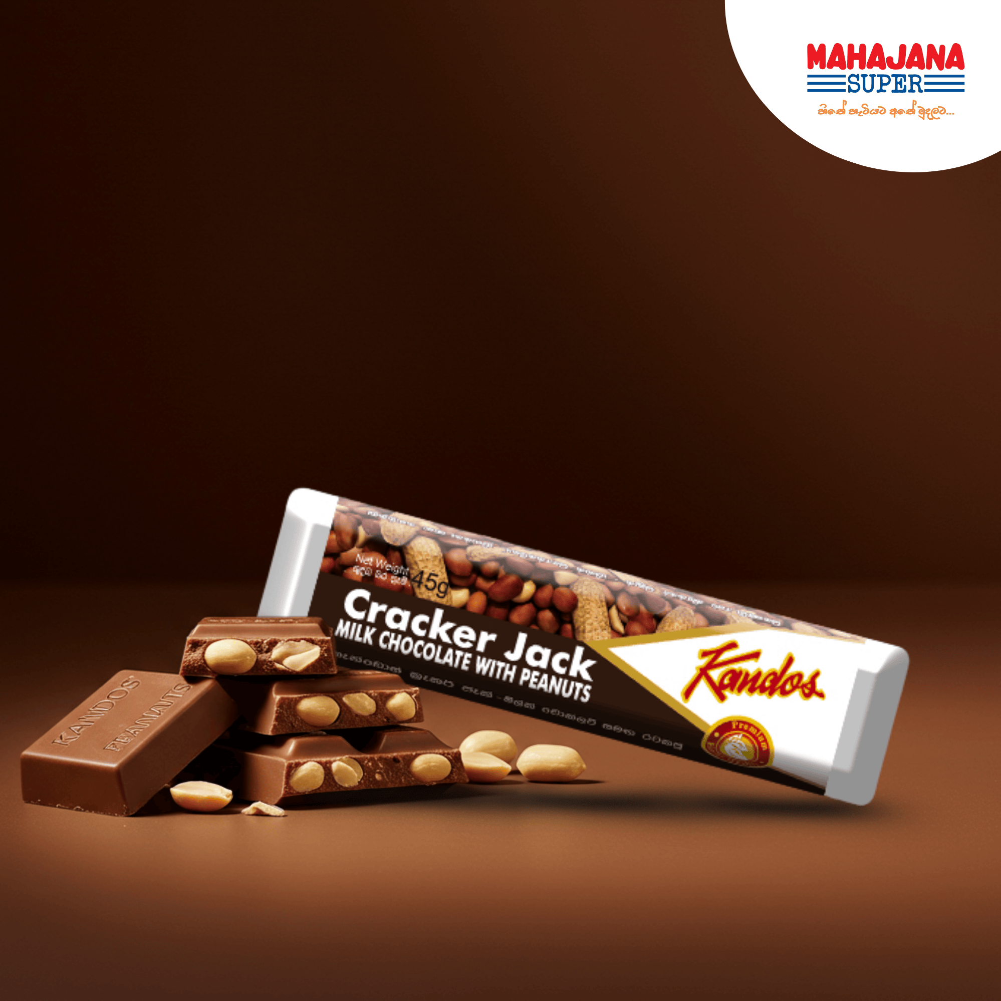 Kandos Cracker Jack Chocolate 45g_0
