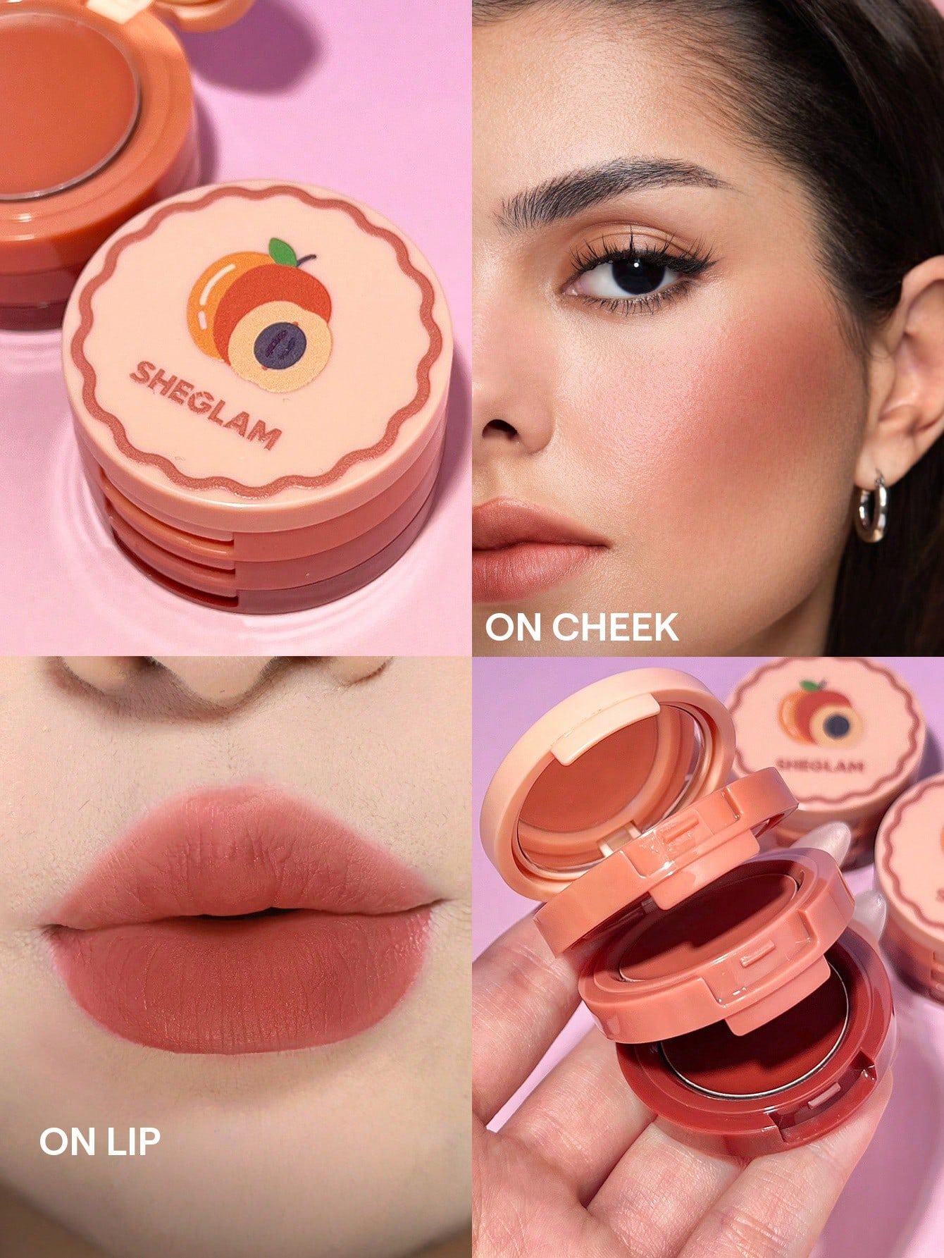 SHEGLAM Cheek & Lip Cream Stack - Apricot Dream_1