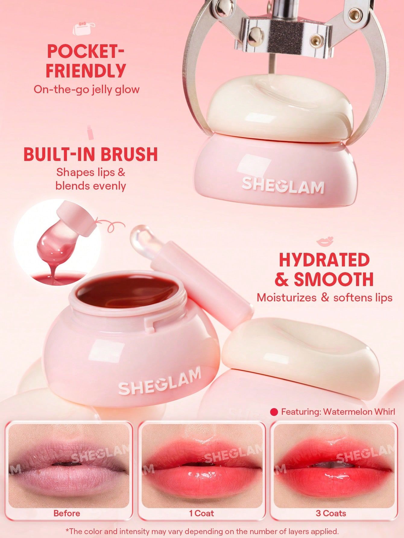 SHEGLAM Hydra Jelly Pocket Lip Jam - Sugar Swirl_7