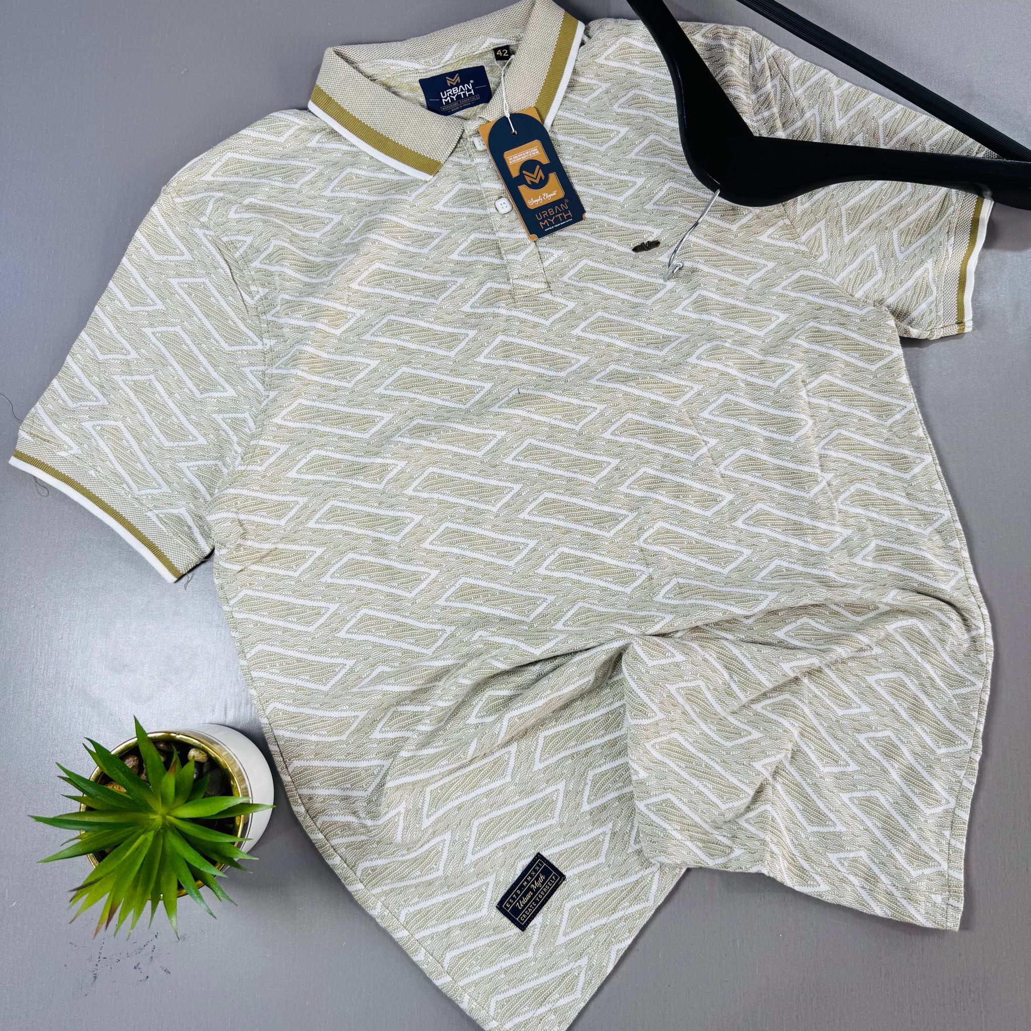 URBAN MYTH PATTERNED  -  GREEN_0