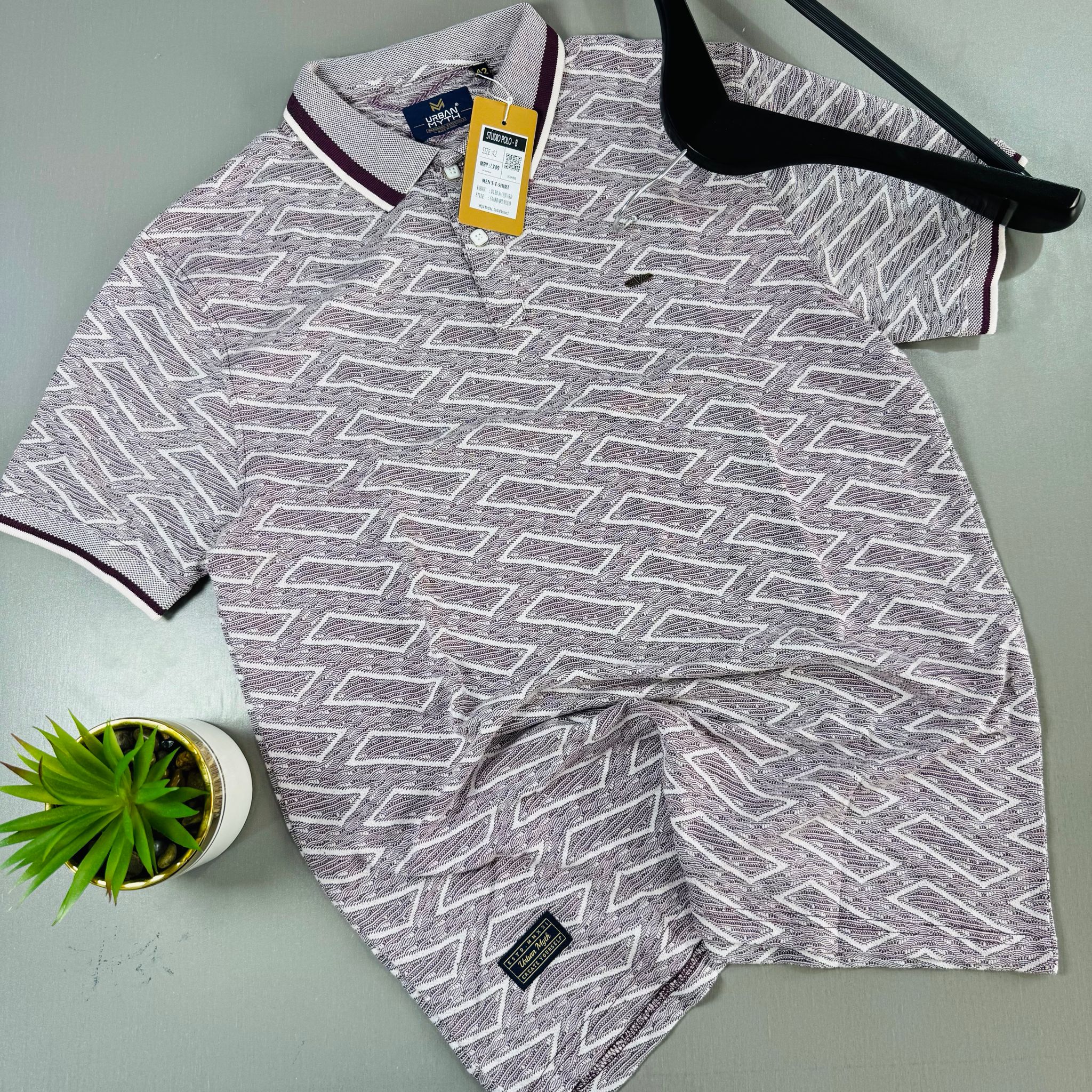 URBAN MYTH PATTERNED  -  WINE_1