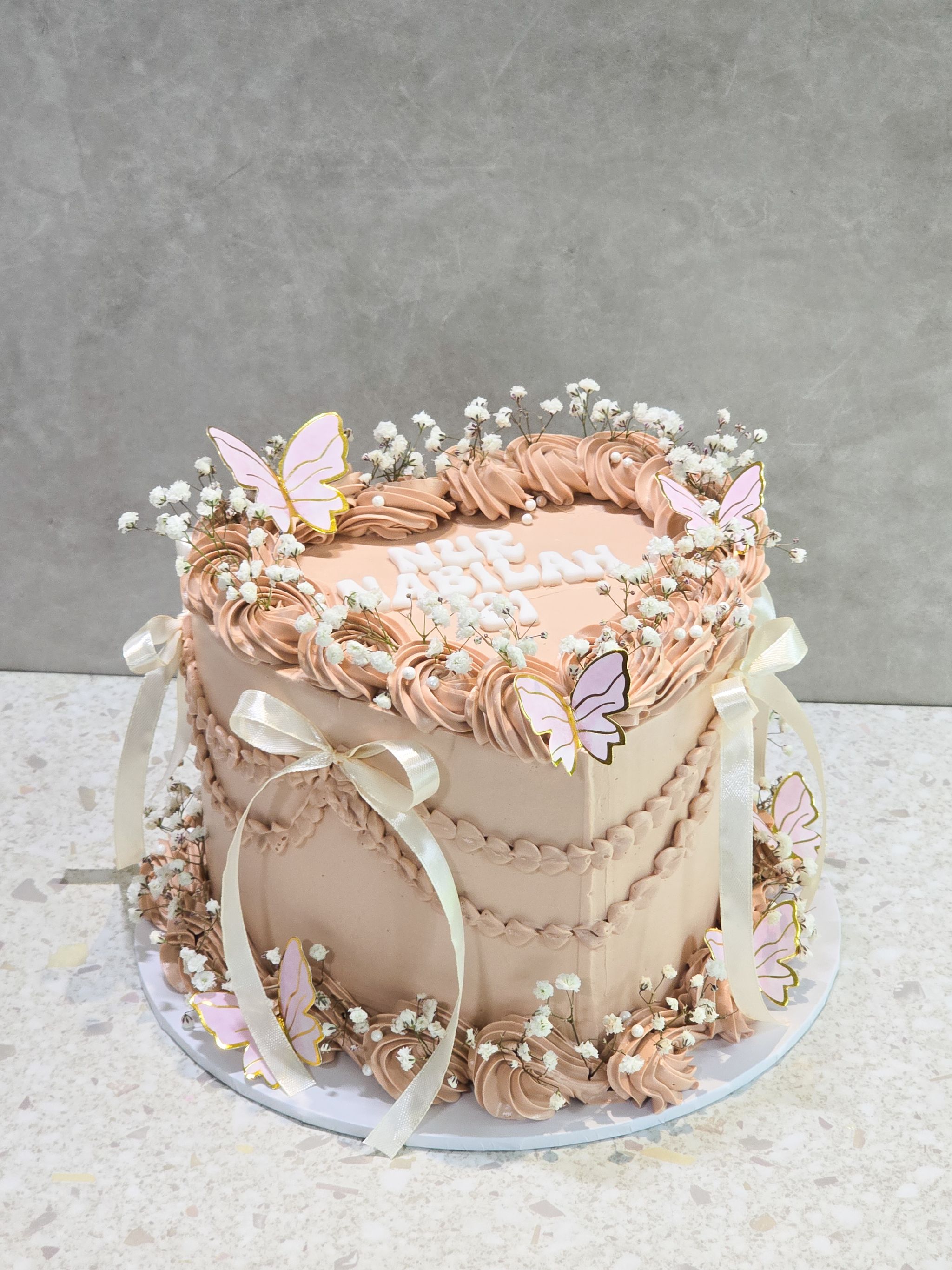 Vintage Heart cake _5