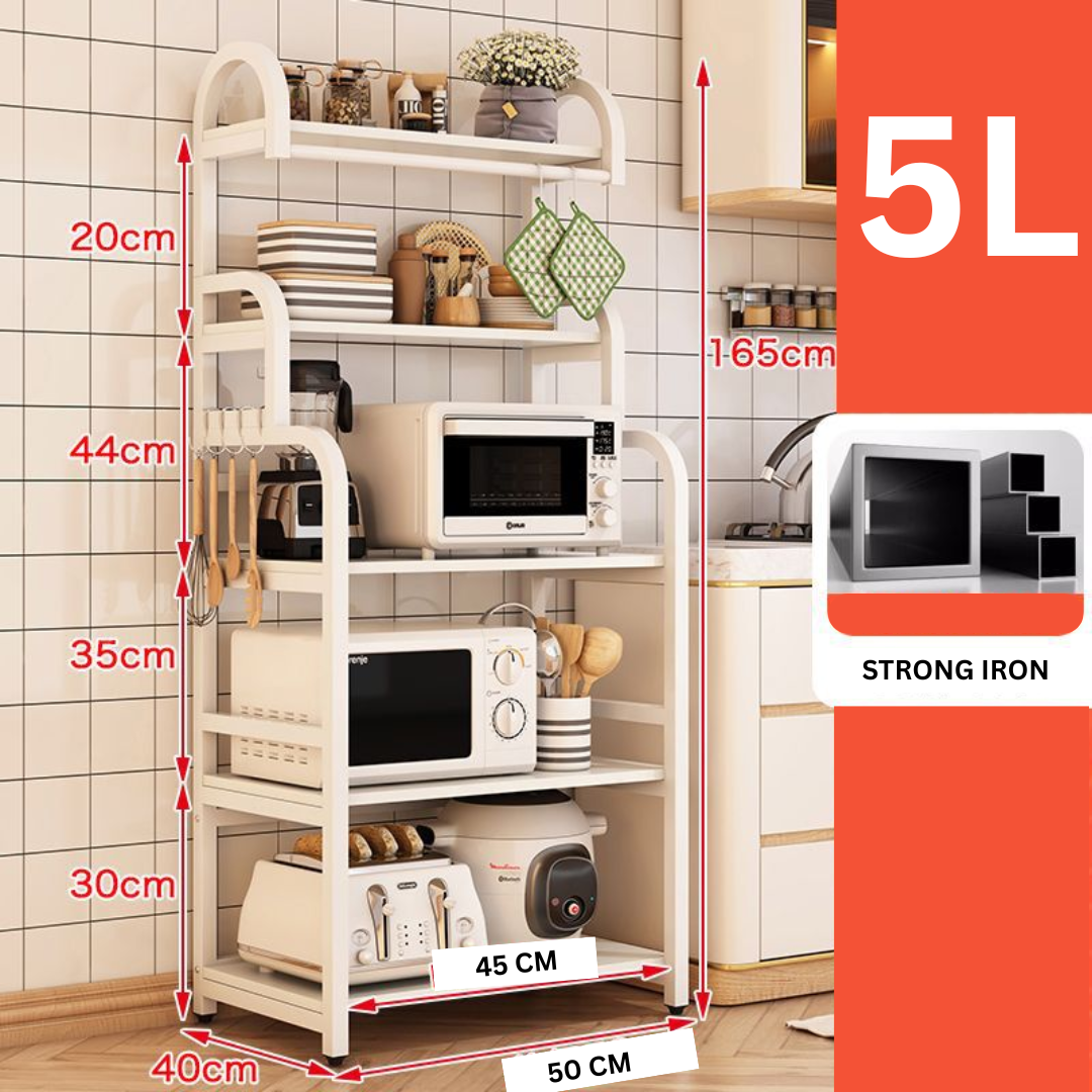 KITCHEN MICROWAVE OVEN WOOD SHELF_9