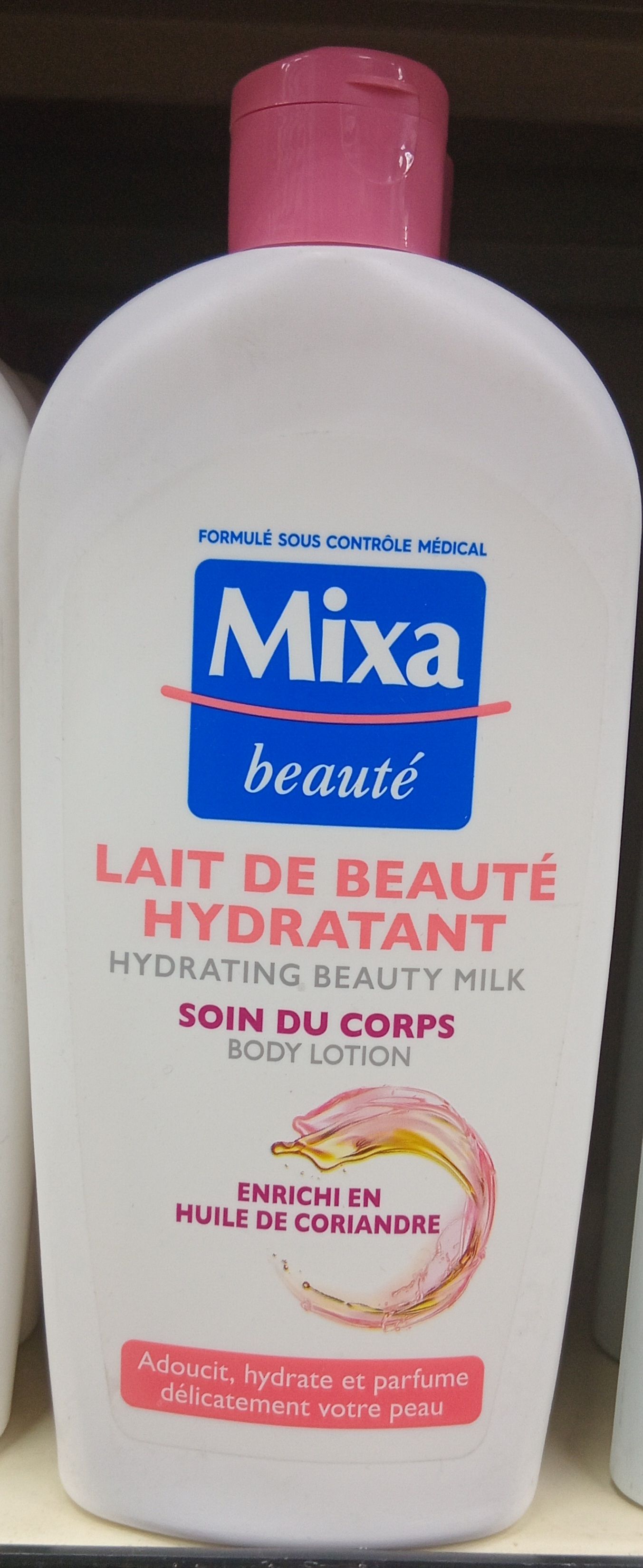 Mixa Lait Beaute Hydrat Huile Coriandre 375ml_0