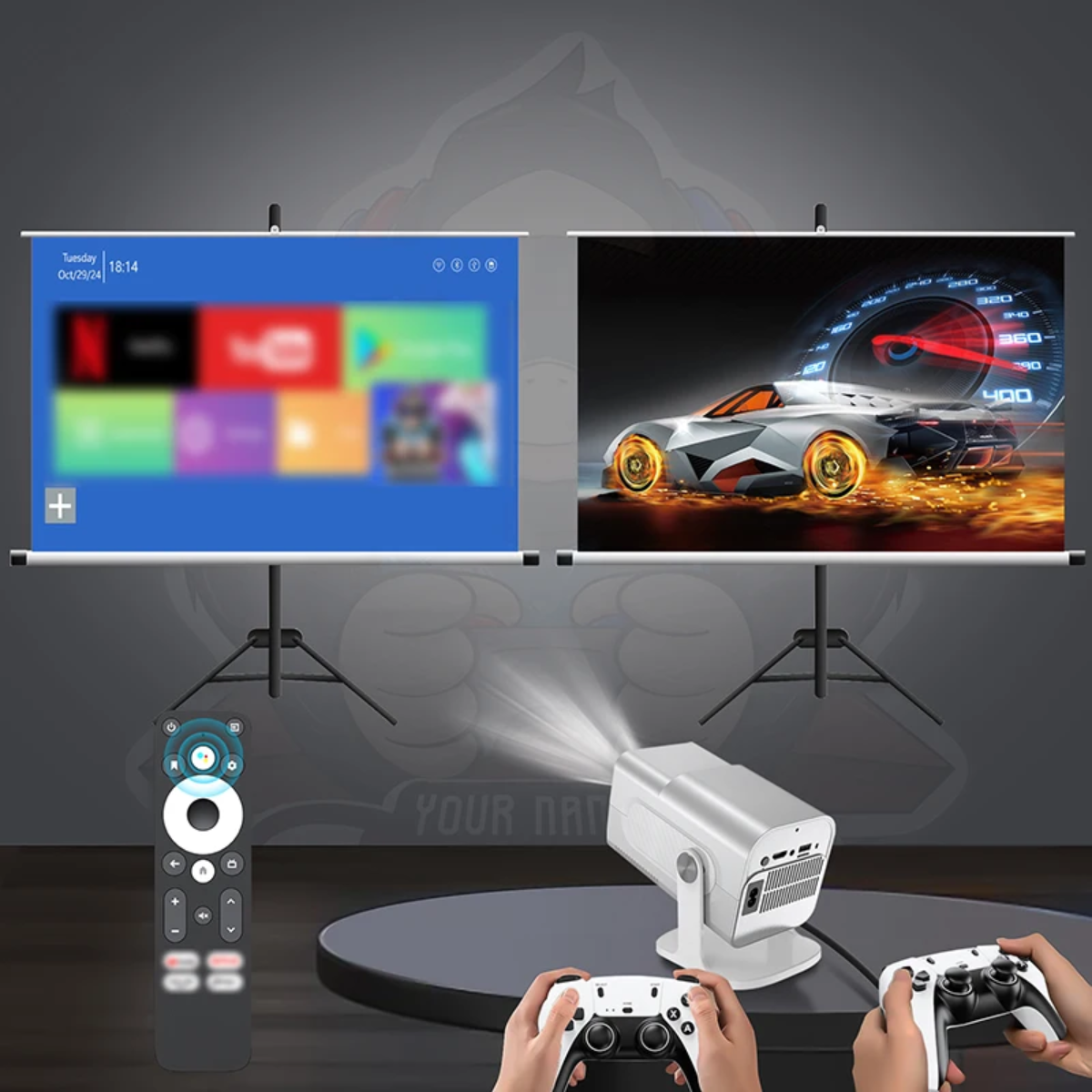 Retro Classic video Gaming + Projector_1