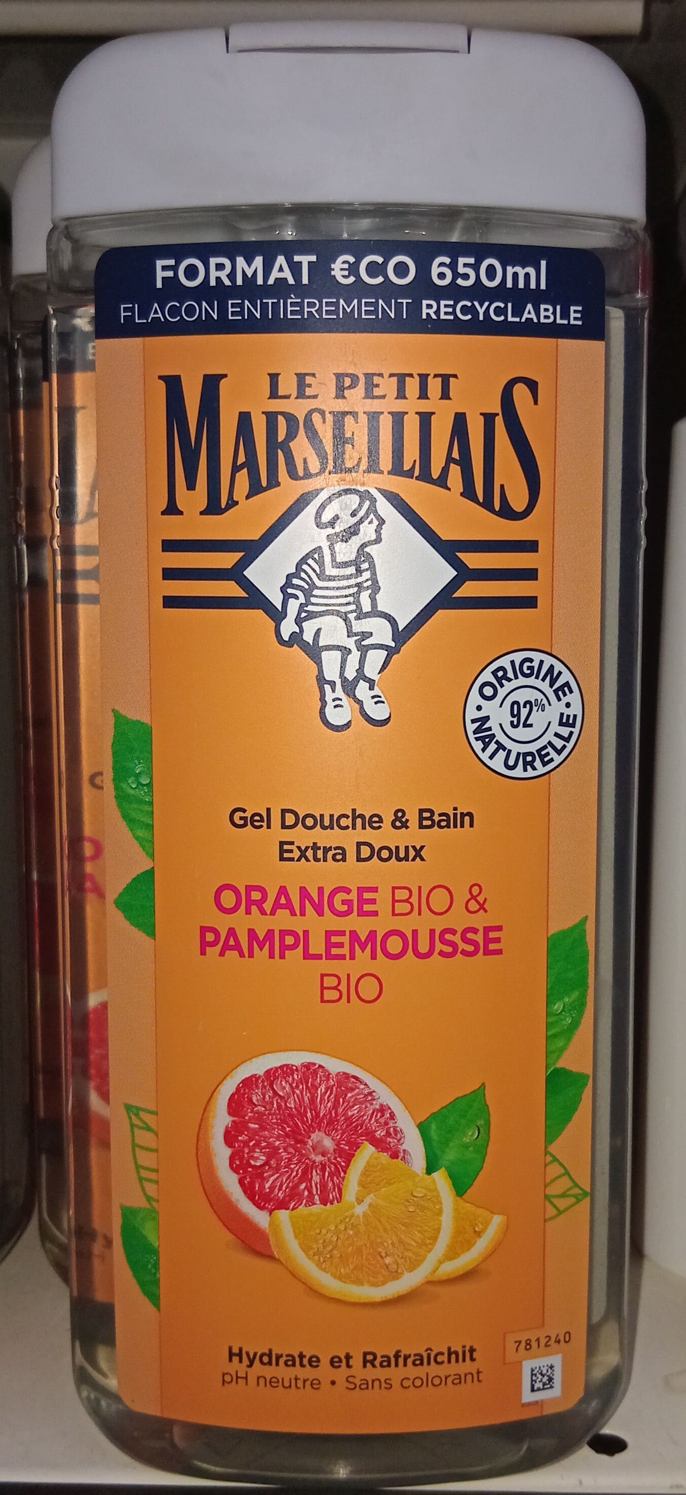 Le Petit Mars. Bain/Douche Gel Or/Pamp. Bio 650ml_0