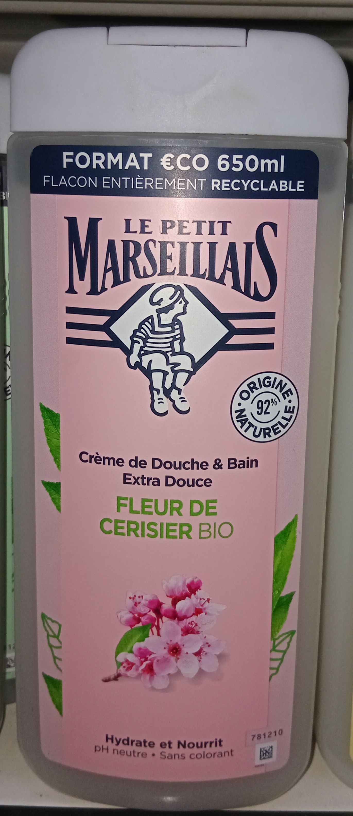 Le petit Mars. Bain/Douche Cr. Fl.Cerisier Bio 650ml_0