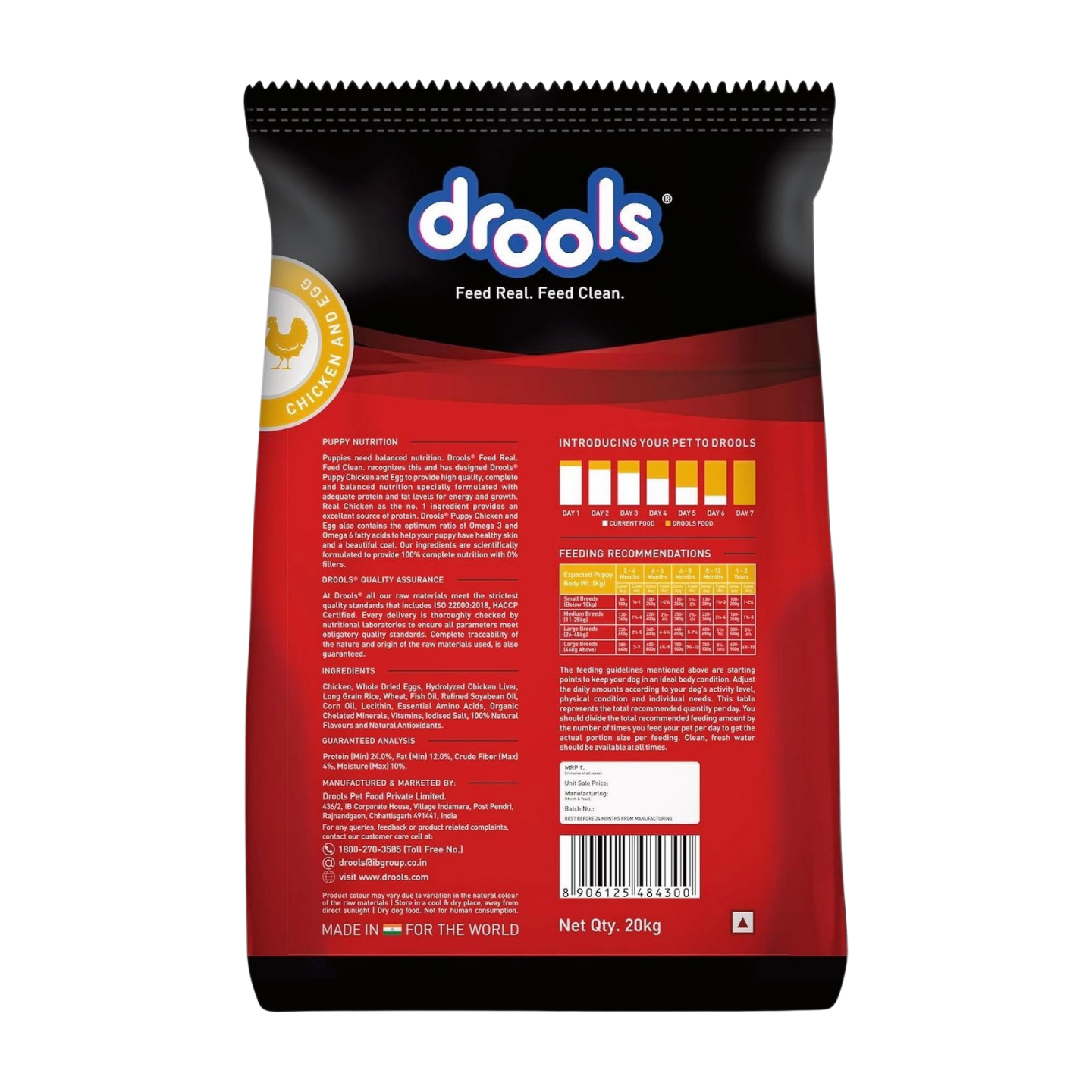 Drools Puppy Dry Food  Chicken and Egg  20Kg_2