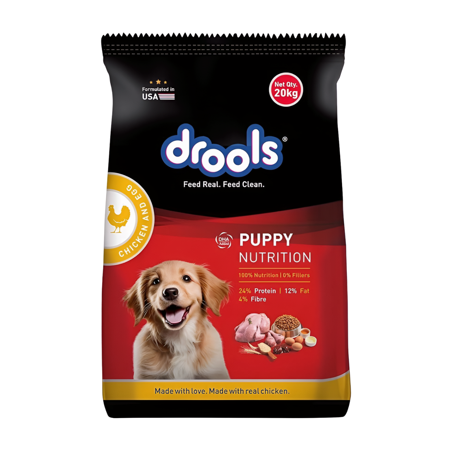 Drools Puppy Dry Food  Chicken and Egg  20Kg_0