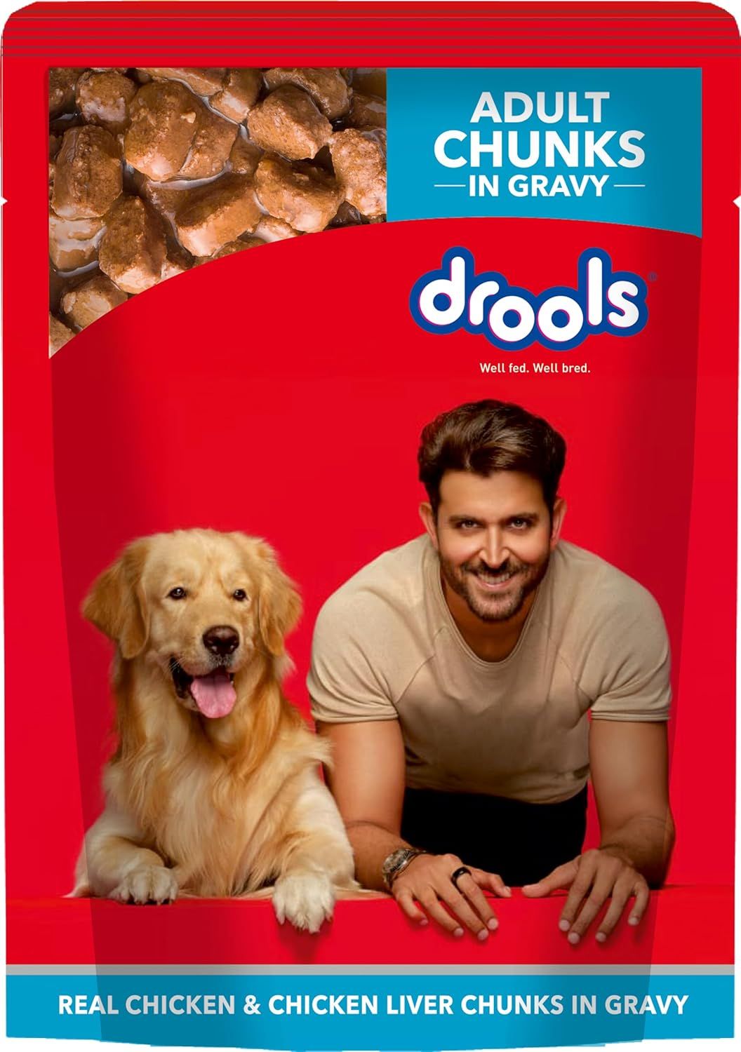 Drools Adult Dogs Chicken Chunks Gravy 150g _0