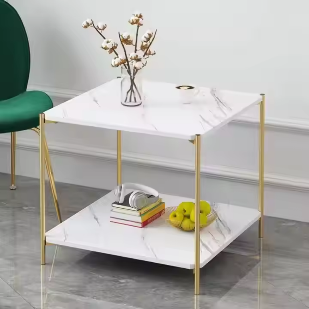 MARBLE GOLD TABLE SERIES - SQUARE 40CM_2