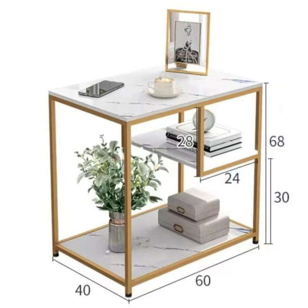 MARBLE GOLD TABLE SERIES - RECTANGLE 60CM_5
