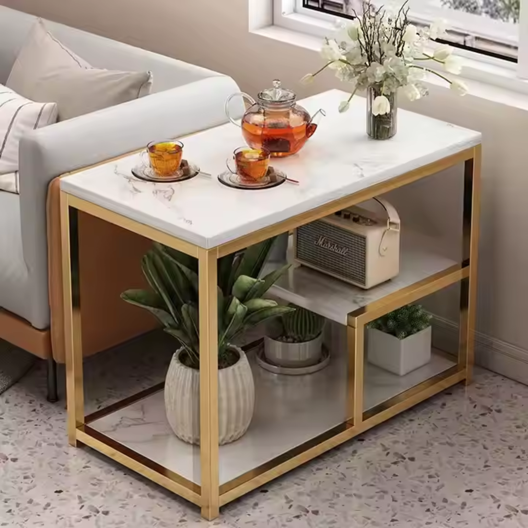 MARBLE GOLD TABLE SERIES - RECTANGLE 60CM_1