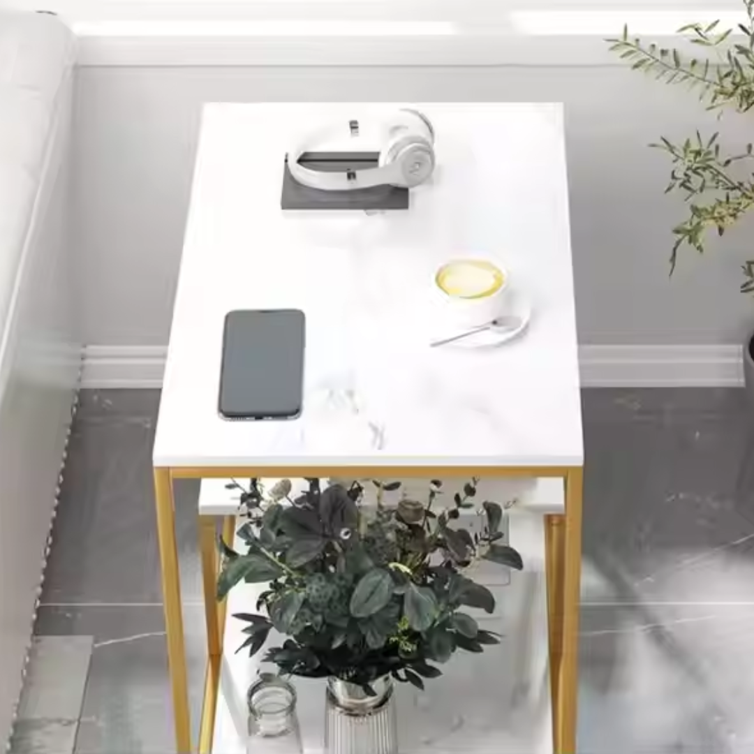 MARBLE GOLD TABLE SERIES - RECTANGLE 60CM_2