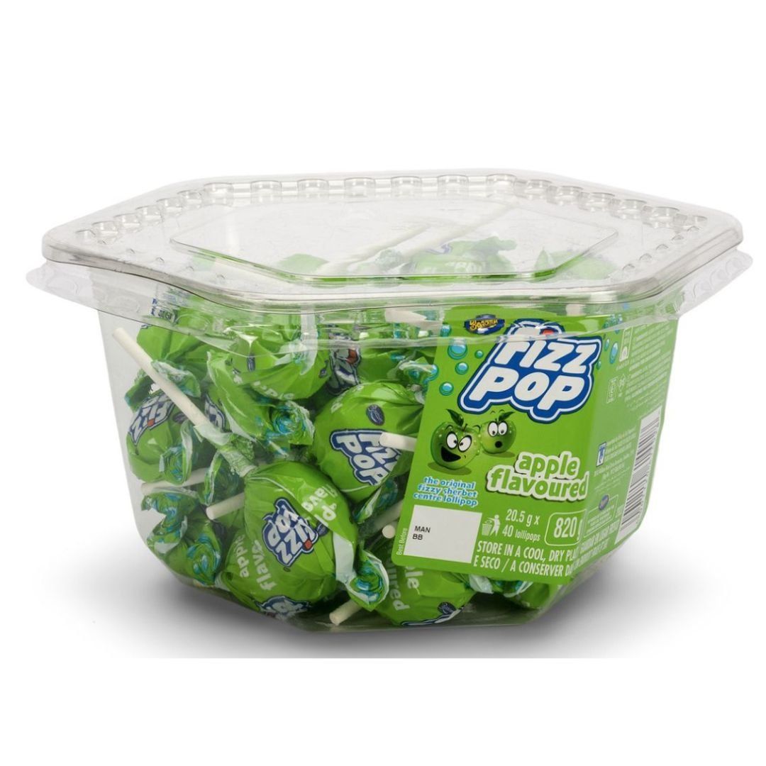 Beacon Fizz Pop Lollipops Apple (40's)_0