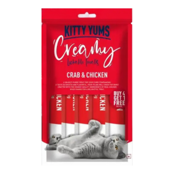 Kitty Yums Creamy Crab & Chicken 5 Sticks_0