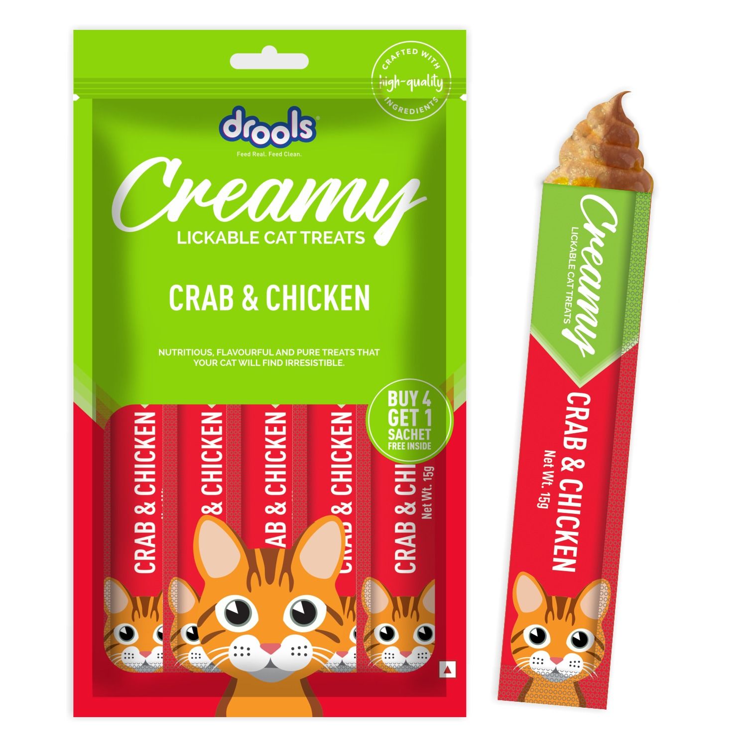 Drools Creamy Crab & Chicken 5 Sticks_0