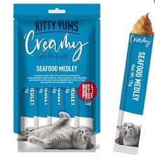 Kitty Yums Creamy Seafood Medley 5 Sticks_0