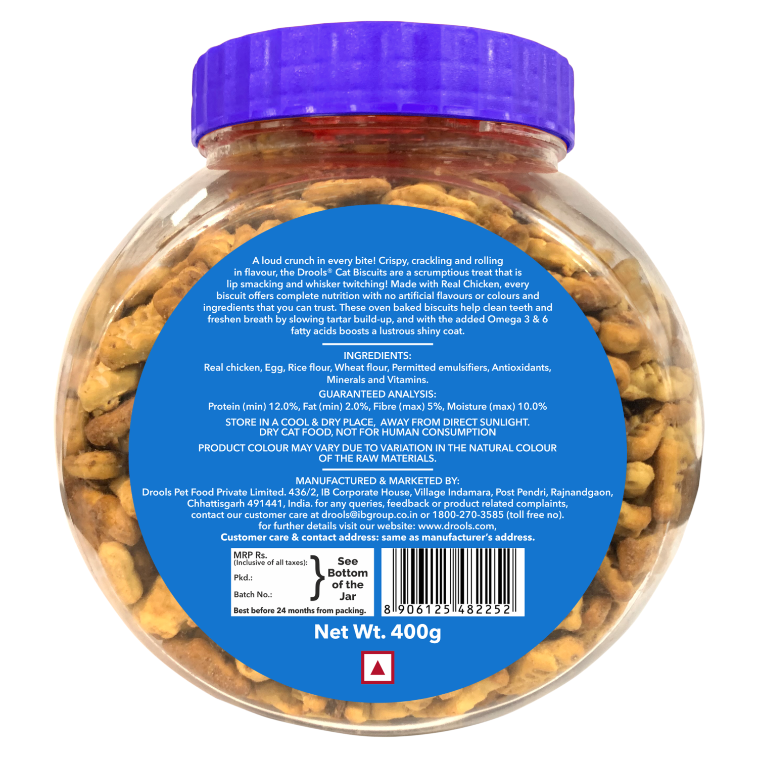 Drools Baked Biscuit For Cats 400g _1