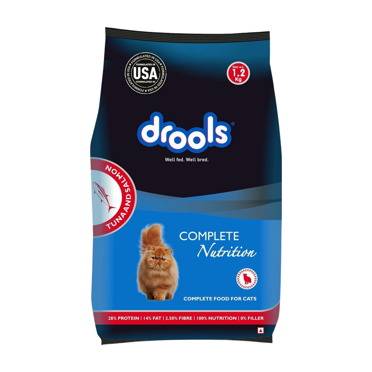 Drools AdultCat Dry Food Tuna and Salmon 1.2kg_0