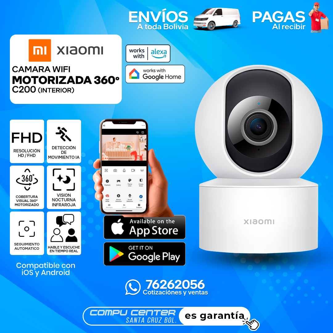 XIAOMI C200 / FHD-HD RESOLUCION / MOTORIZADA 360 / WIFI / INTERIOR_0