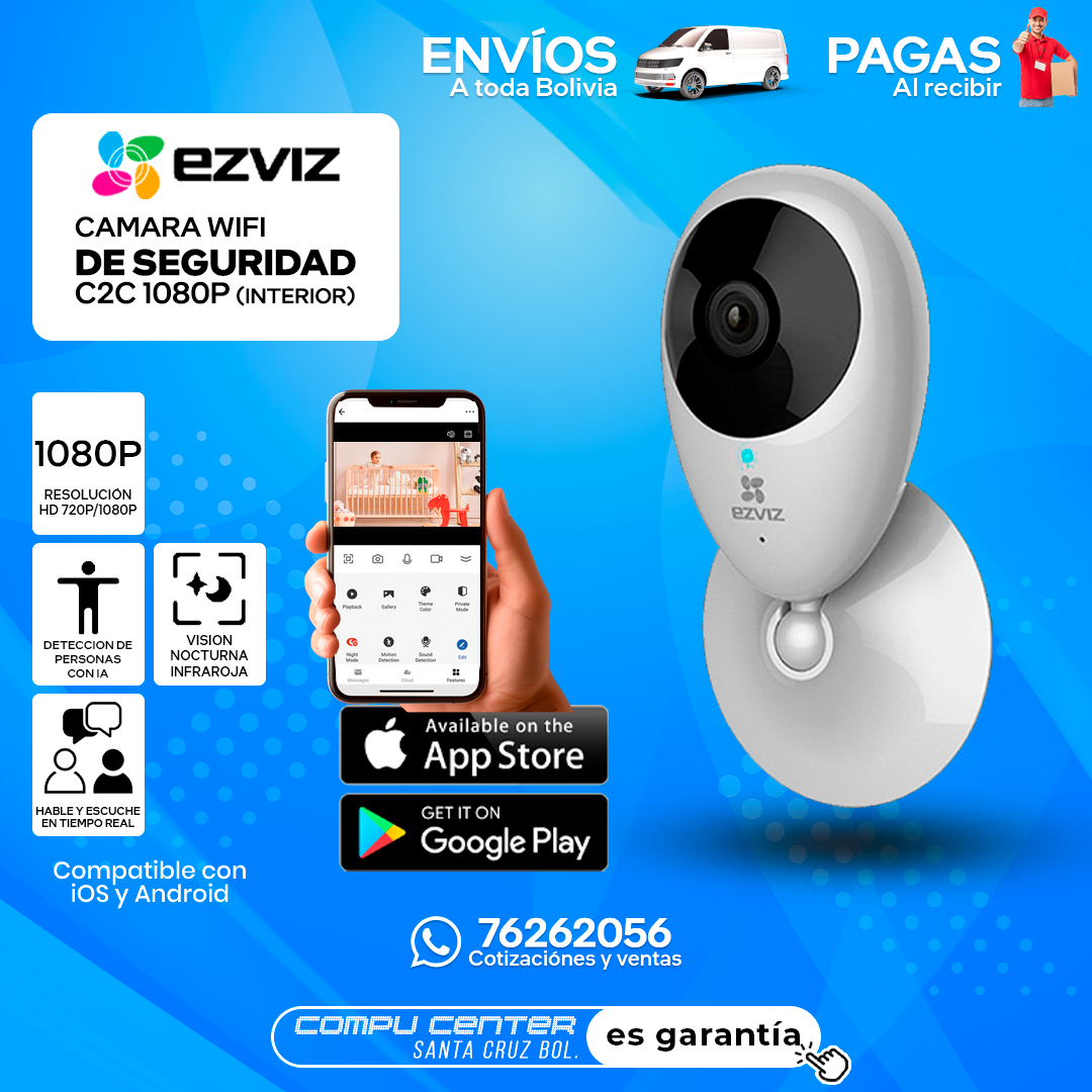 EZVIZ C2C / 1080P FHD RESOLUCION / FIJA-MAGNETICA / WIFI / INTERIOR_0
