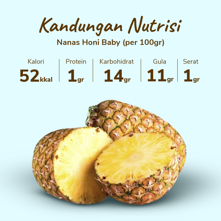 Nanas Honi Baby 500-900 gram 1pcs_3