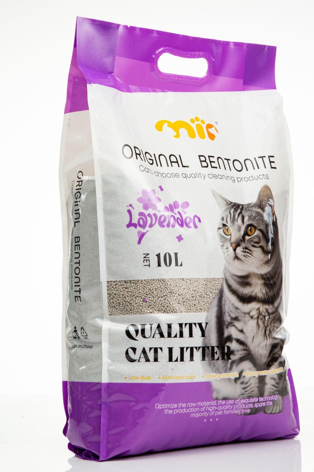 Mi Pets Benotine White Cat Litter Lavender 10L_1