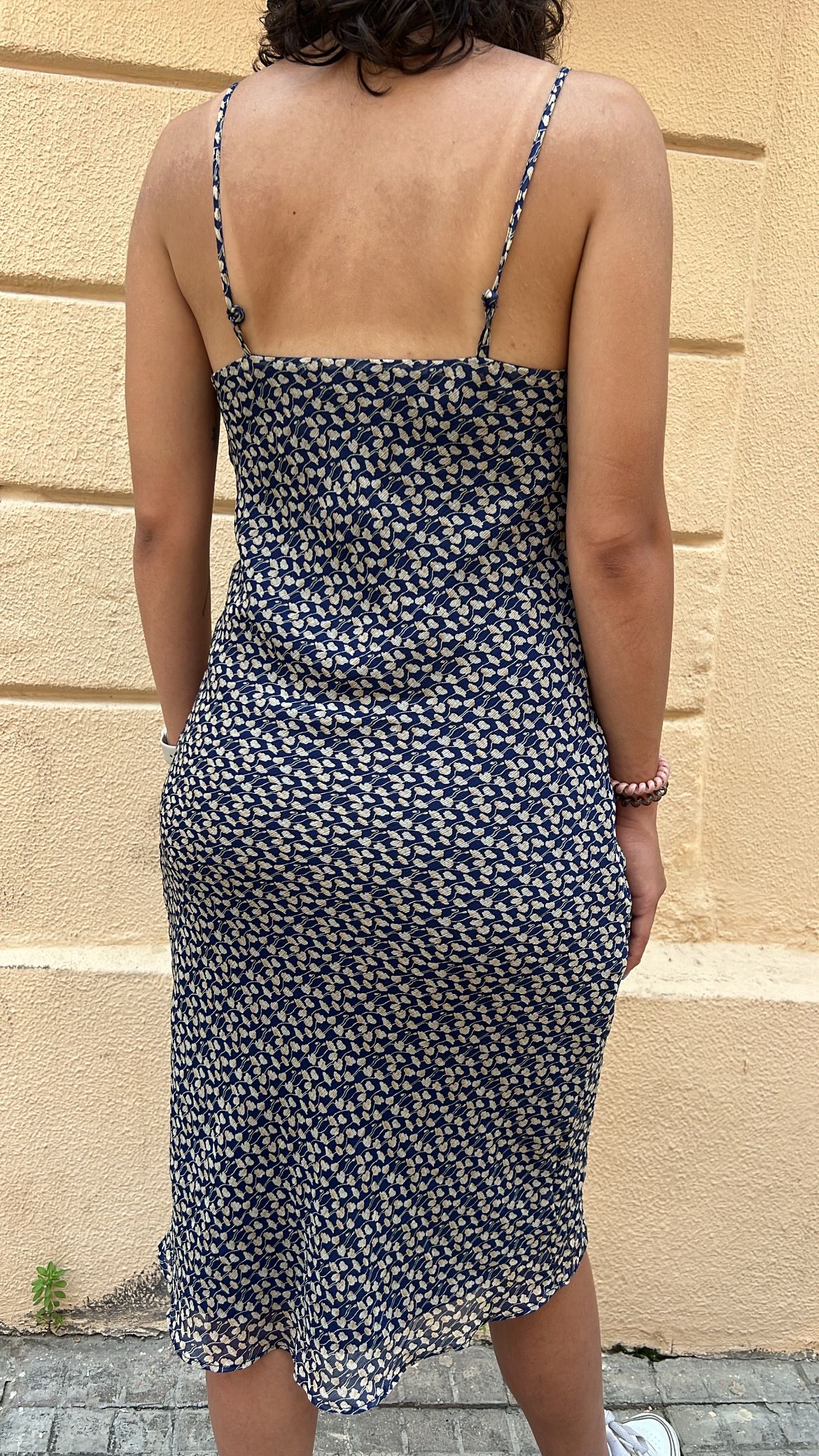 Blue Floral Print Midi Slip Dress_3